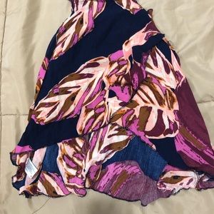 Floral high neck tank top